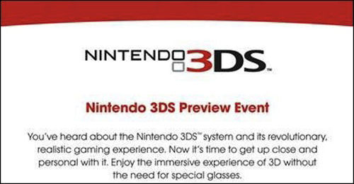 Nintendo desvelará la fecha y precio de 3DS en eventos simultaneos en NY y Amsterdam