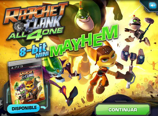 Ratchet & Clank se pasan a los 8 bit en un minijuego gratuito