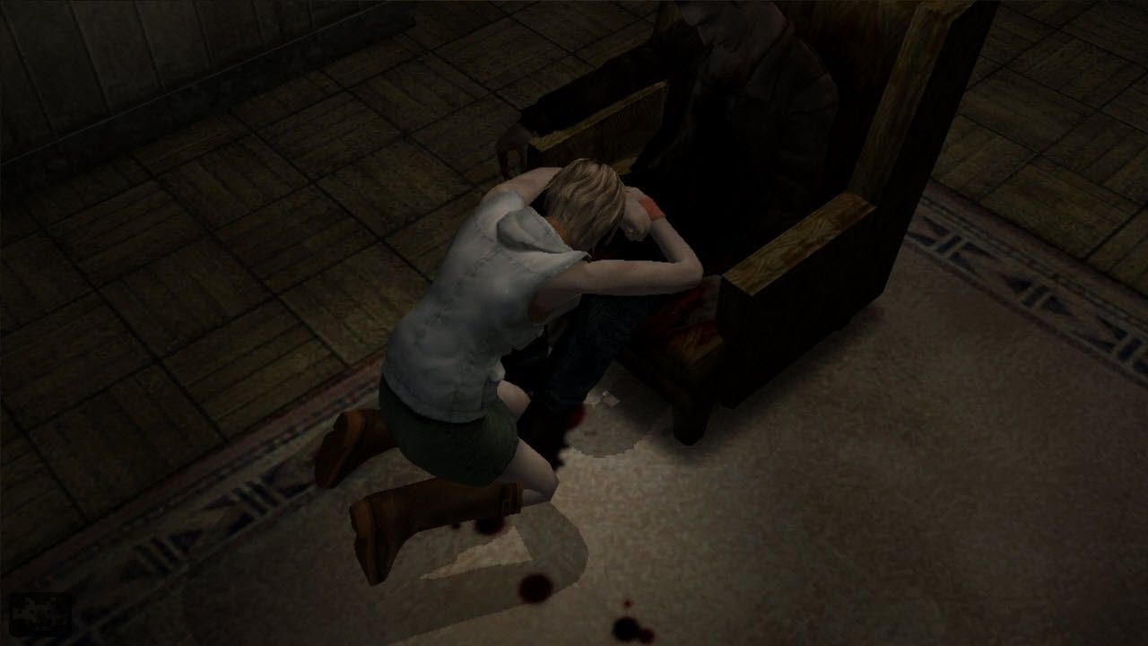 James y Heather toman cuerpo en The Silent Hill HD Collection 