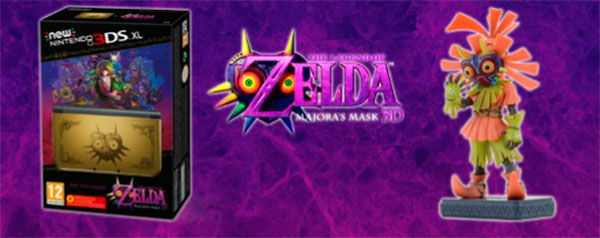 Las primeras New Nintendo 3DS XL Majora’s Mask Ed. incluyen una figura de Skull Kid