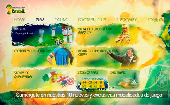 Copa Mundial de la FIFA Brasil 2014 - Modos de juego