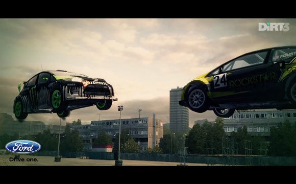 DiRT 3 - Ken Block and Tanner Foust in a Gymkhana battle