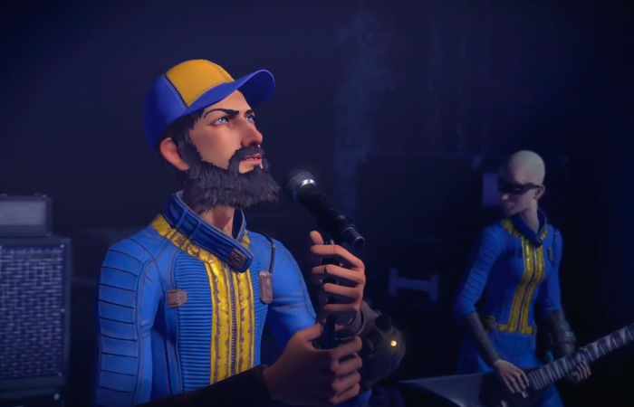 Play Rock Band 4 with Fallout 4 Vault 111 Suit