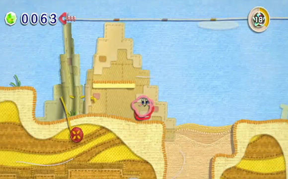 Kirby&#039;s Epic Yarn - Gameplay