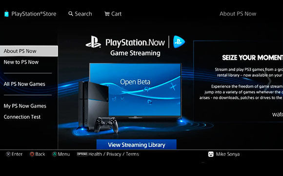 PlayStation Now - PS4 Open Beta Walkthrough 